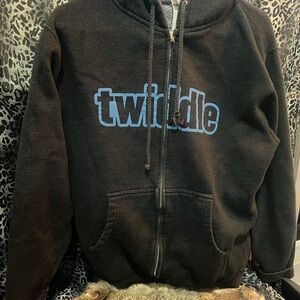 Twiddle Black Hoodie for Men